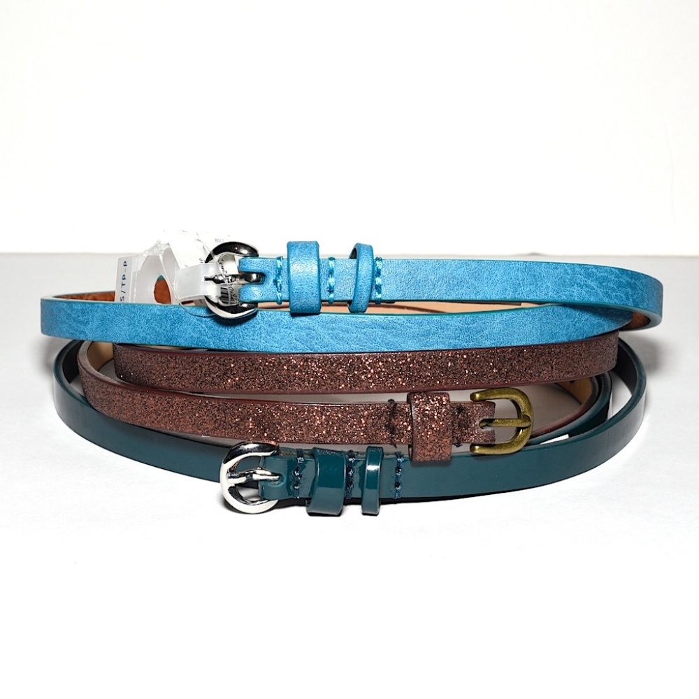 3 NWT & NWOT Old Navy + Other Bright Skinny Belts